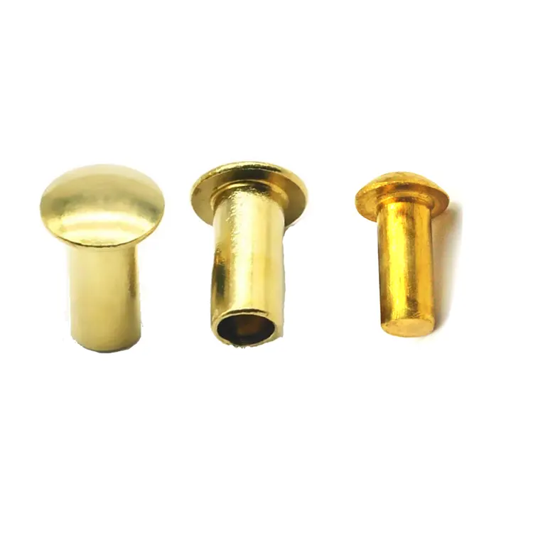 真鍮なべ頭リベット