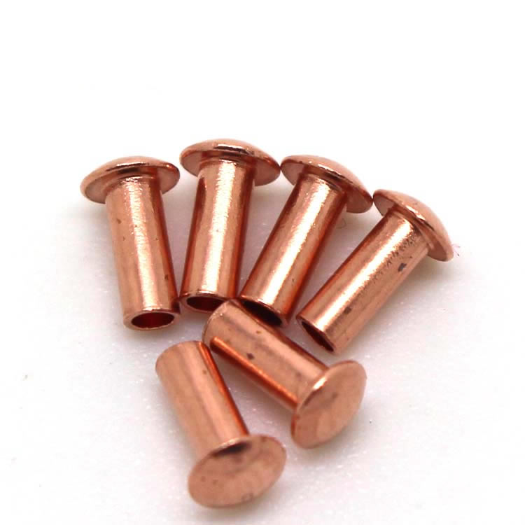 銅半管状リベット