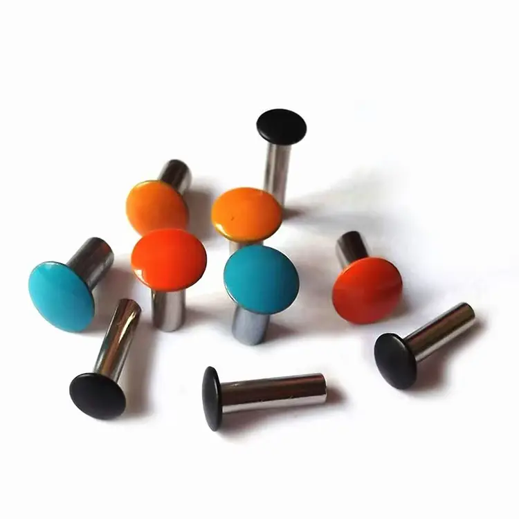塗装されたカラフルなリベット